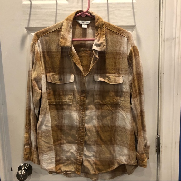 Old Navy Tops - Old Navy Boyfriend Flannel Shirt L